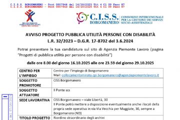 Progetti di pubblica utilit&#224;
